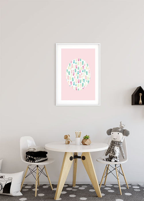 Wandbild - Shelly Patterns Rose