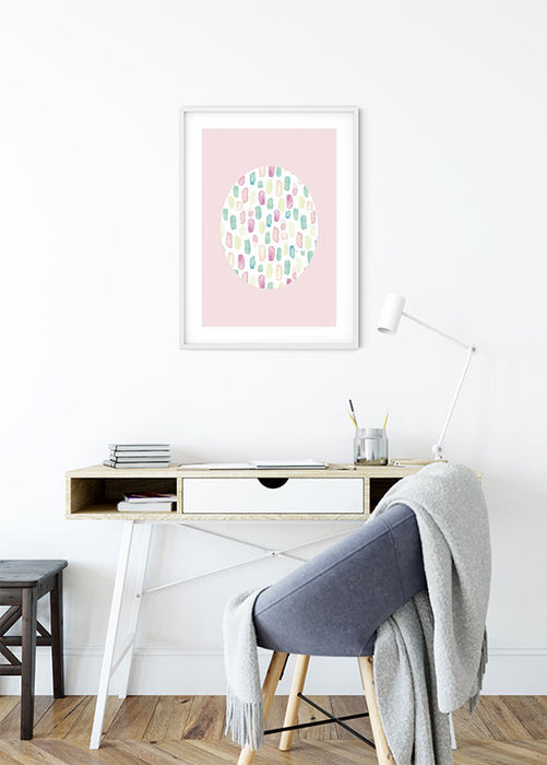 Wandbild - Shelly Patterns Rose