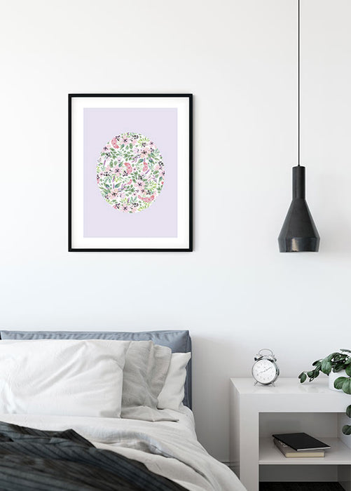 Wandbild - Shelly Patterns Lavender