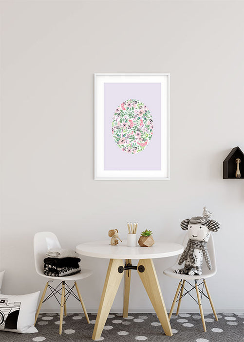 Wandbild - Shelly Patterns Lavender