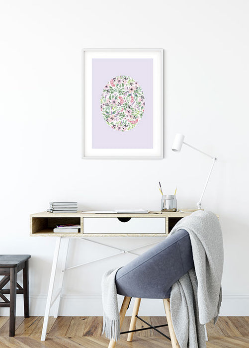 Wandbild - Shelly Patterns Lavender