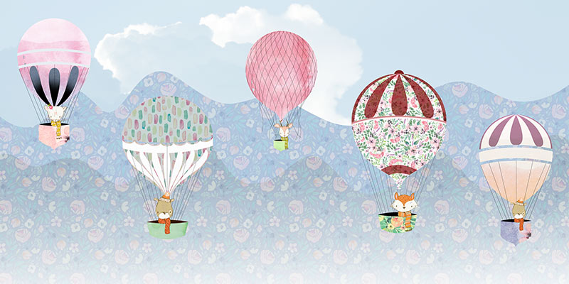 Digitaldruck Vlies Fototapete | Happy Balloon