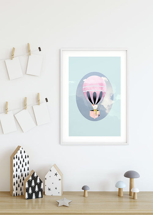 Komar NEU | Wandbild - Happy Balloon Green - Größe 30 x 40 cm
