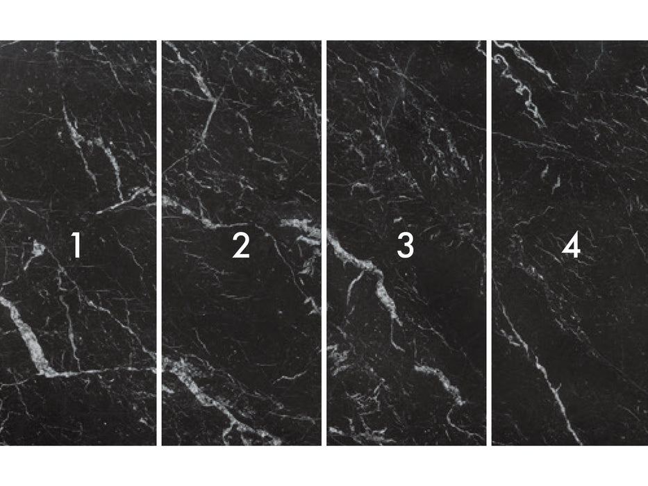 Digitaldruck Vlies Fototapete | Marble Nero | 400 x 250 cm