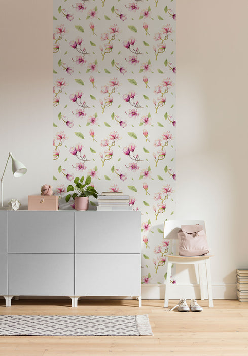Digitaldruck Vlies Fototapete | Magnolia Rapport Panel | 100 x 250 cm