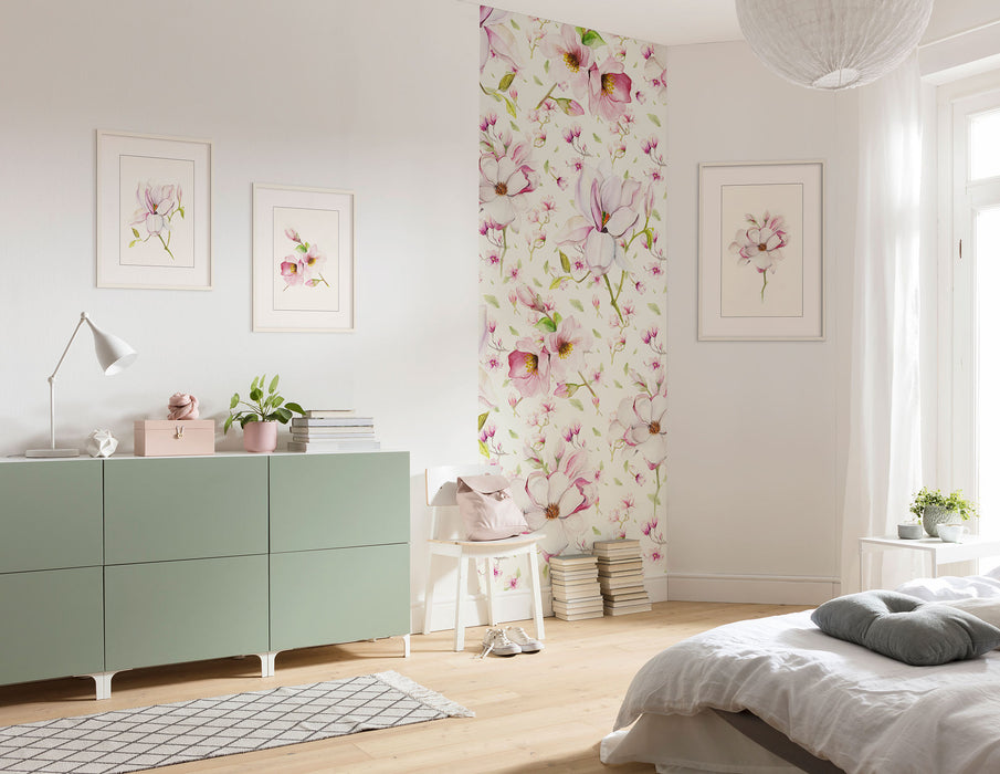 Digitaldruck Vlies Fototapete | Magnolia Panel | 100 x 250 cm