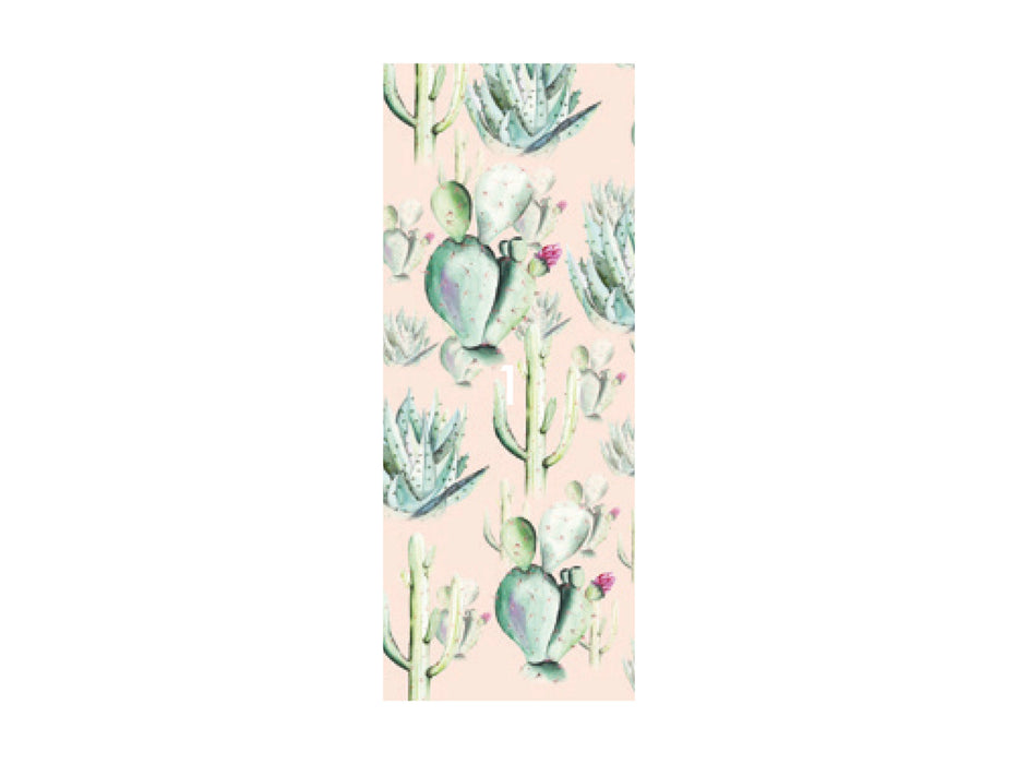 Digitaldruck Vlies Fototapete | Cactus Rose Panel | 100 x 250 cm