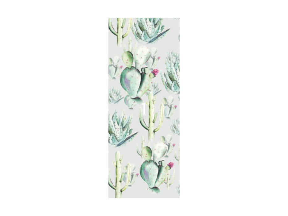 Digitaldruck Vlies Fototapete | Cactus Grey Panel | 100 x 250 cm