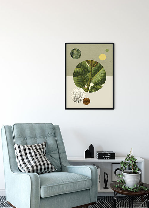 Komar NEU | Wandbild - Green Structure - Größe 50 x 70 cm