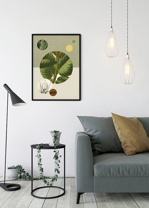 Komar NEU | Wandbild - Green Structure - Größe 30 x 40 cm