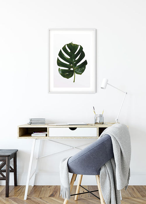 Komar NEU | Wandbild - Monstera Leaf - Größe 30 x 40 cm