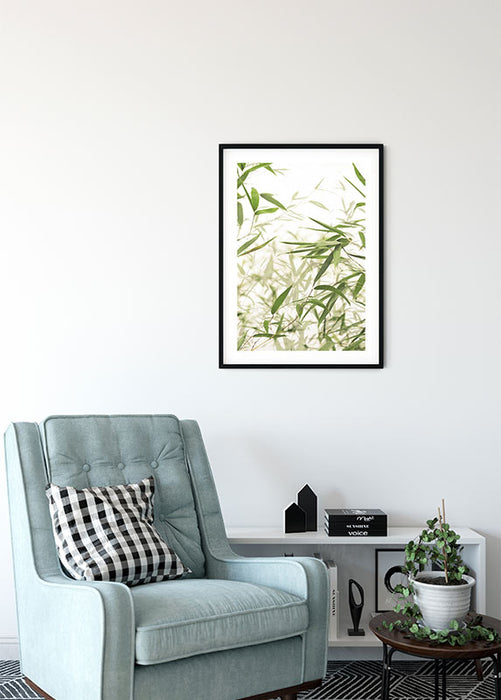 Komar NEU | Wandbild - Bamboo Leaves - Größe 30 x 40 cm
