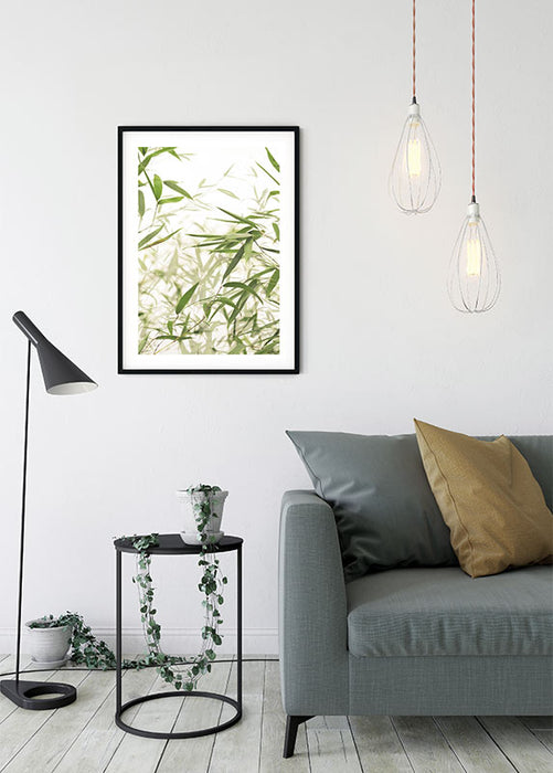 Komar NEU | Wandbild - Bamboo Leaves - Größe 40 x 50 cm