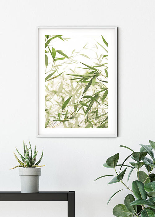 Komar NEU | Wandbild - Bamboo Leaves - Größe 40 x 50 cm