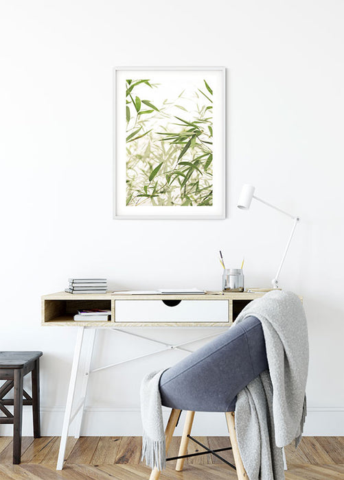 Komar NEU | Wandbild - Bamboo Leaves - Größe 30 x 40 cm