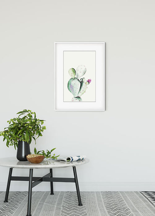 Wandbild - Prickly Pear Watercolor
