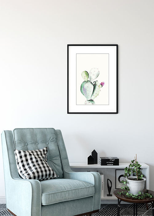 Wandbild - Prickly Pear Watercolor