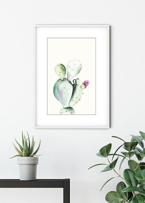 Wandbild - Prickly Pear Watercolor