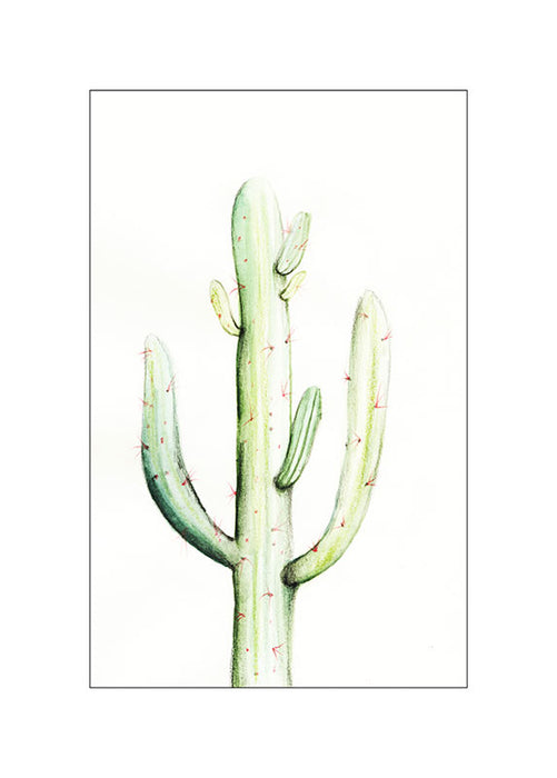 Komar NEU | Wandbild - Saguaro Watercolor - Größe 50 x 70 cm