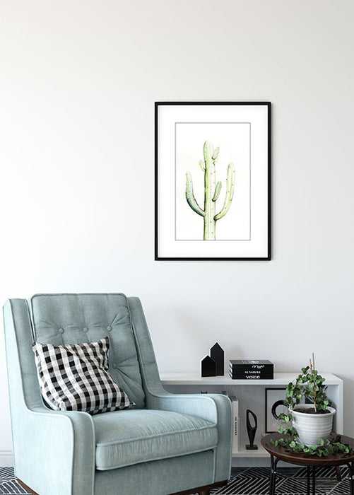 Komar NEU | Wandbild - Saguaro Watercolor - Größe 30 x 40 cm