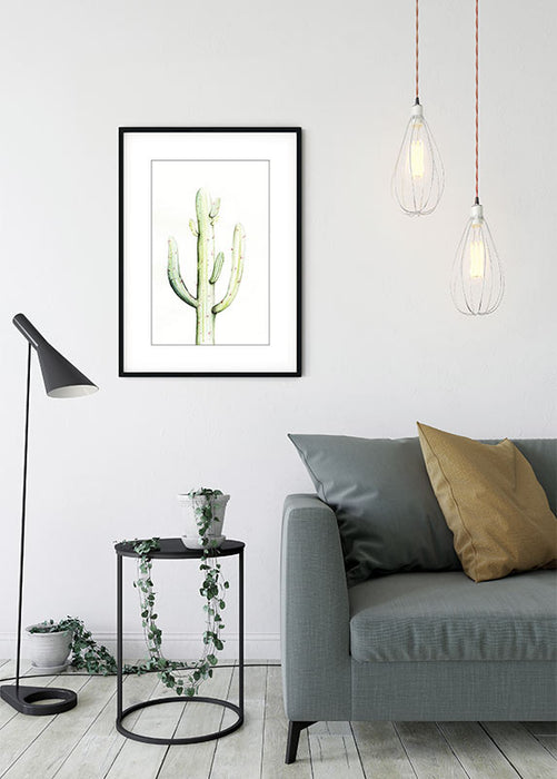 Komar NEU | Wandbild - Saguaro Watercolor - Größe 30 x 40 cm