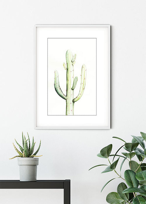 Komar NEU | Wandbild - Saguaro Watercolor - Größe 30 x 40 cm