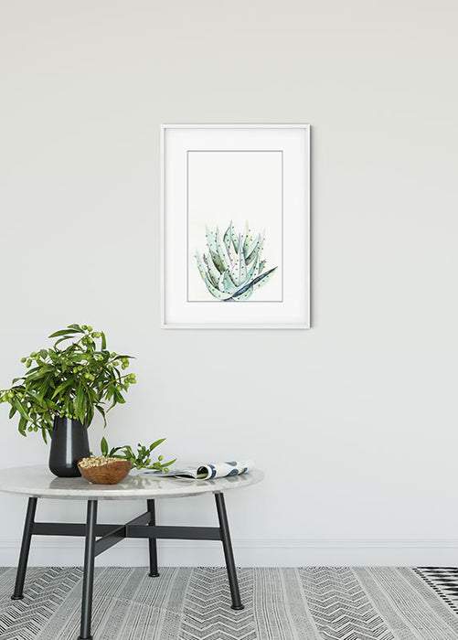 Wandbild - Aloe Watercolor