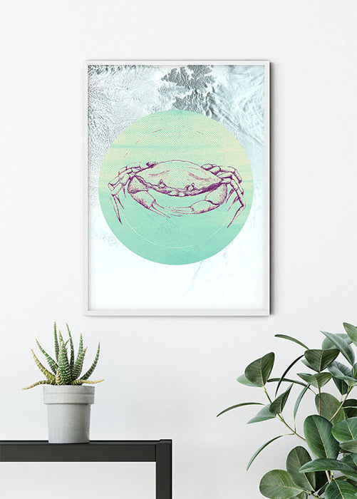Komar NEU | Wandbild - Crab Sea - Größe 40 x 50 cm
