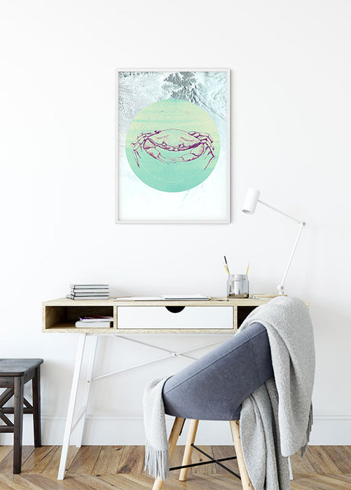 Komar NEU | Wandbild - Crab Sea - Größe 30 x 40 cm