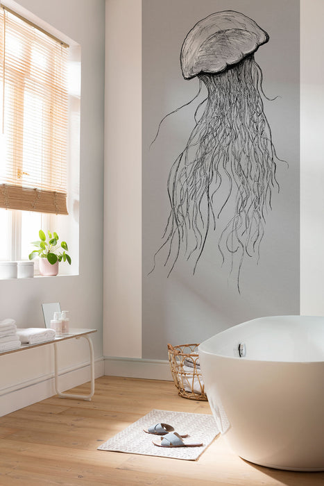 Digitaldruck Vlies Fototapete | Jellyfish Panel | 100 x 250 cm
