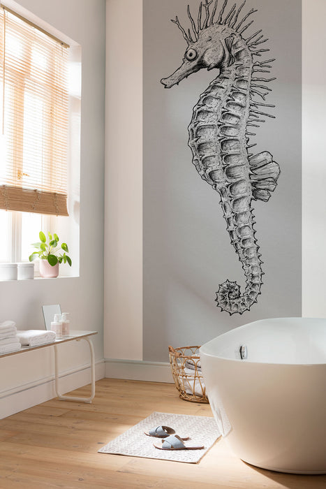 Digitaldruck Vlies Fototapete | Seahorse Panel | 100 x 250 cm