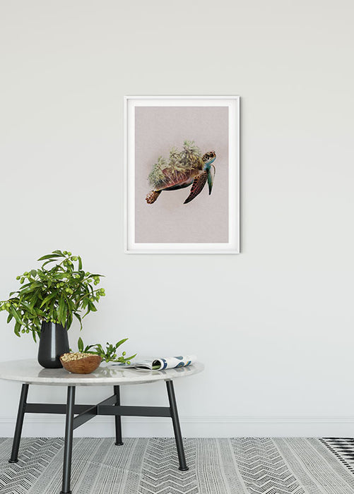 Komar NEU | Wandbild - Animals Paradise Turtle - Größe 40 x 50 cm