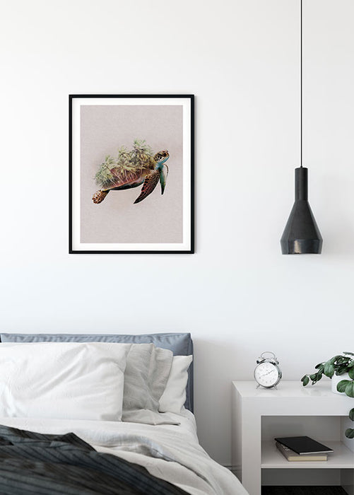 Komar NEU | Wandbild - Animals Paradise Turtle - Größe 50 x 70 cm