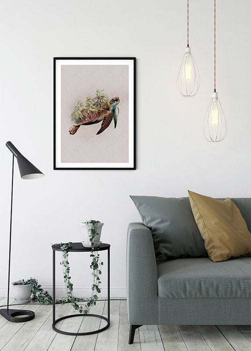 Komar NEU | Wandbild - Animals Paradise Turtle - Größe 40 x 50 cm