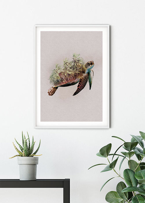 Komar NEU | Wandbild - Animals Paradise Turtle - Größe 50 x 70 cm