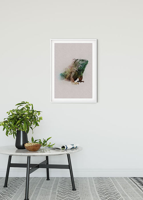 Komar NEU | Wandbild - Animals Paradise Iguana - Größe 40 x 50 cm