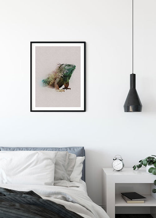 Komar NEU | Wandbild - Animals Paradise Iguana - Größe 50 x 70 cm