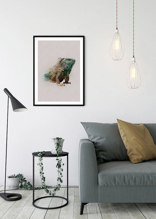 Komar NEU | Wandbild - Animals Paradise Iguana - Größe 30 x 40 cm