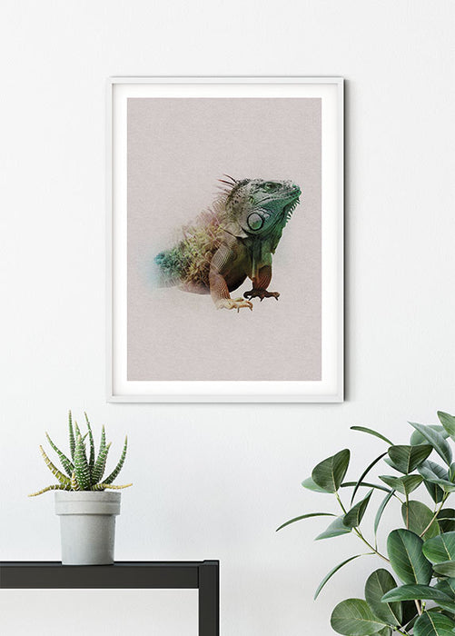 Komar NEU | Wandbild - Animals Paradise Iguana - Größe 50 x 70 cm