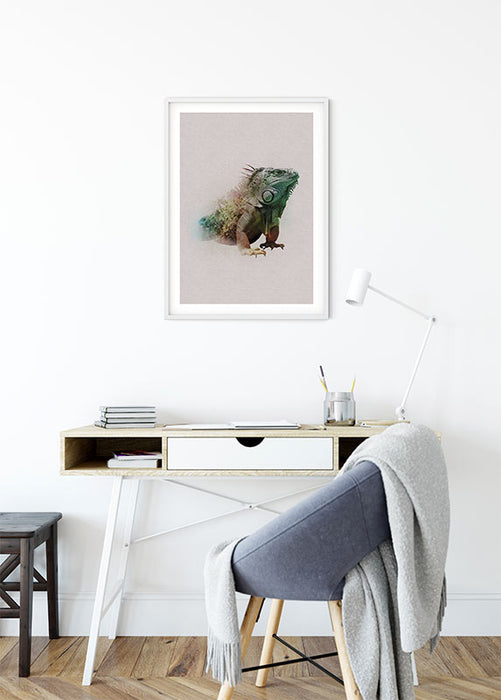 Komar NEU | Wandbild - Animals Paradise Iguana - Größe 40 x 50 cm