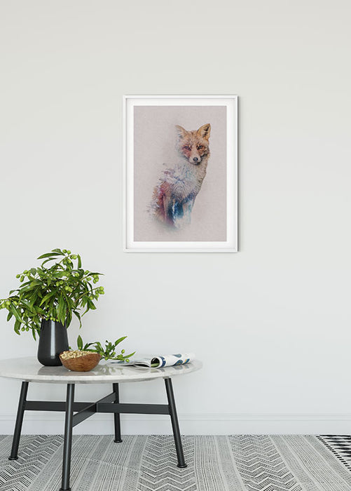 Wandbild - Animals Forest Fox