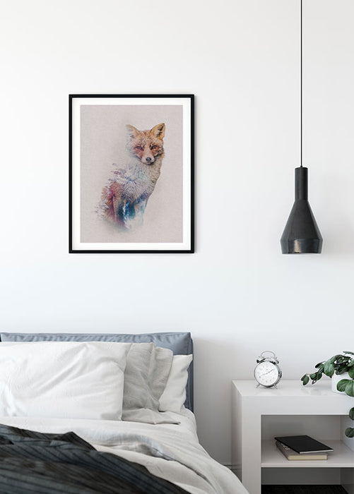 Wandbild - Animals Forest Fox