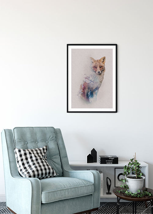 Wandbild - Animals Forest Fox