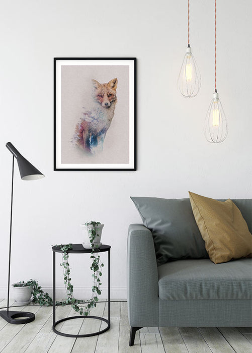 Wandbild - Animals Forest Fox