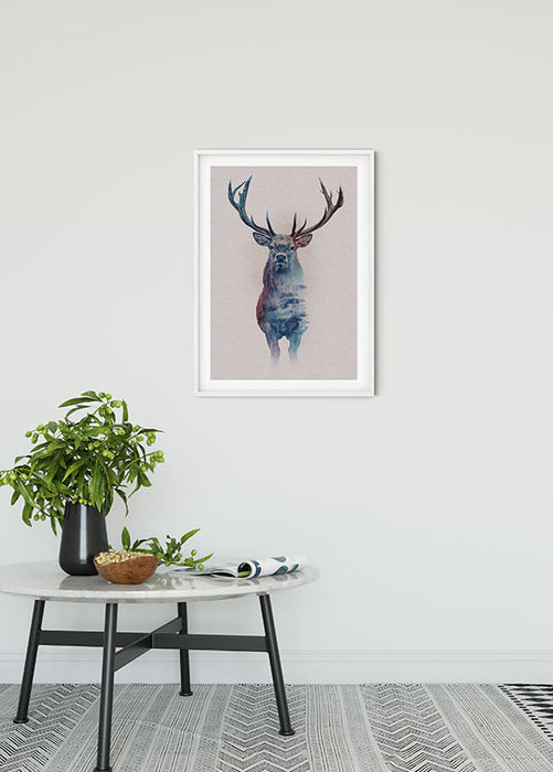 Wandbild - Animals Forest Deer