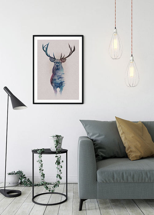 Wandbild - Animals Forest Deer