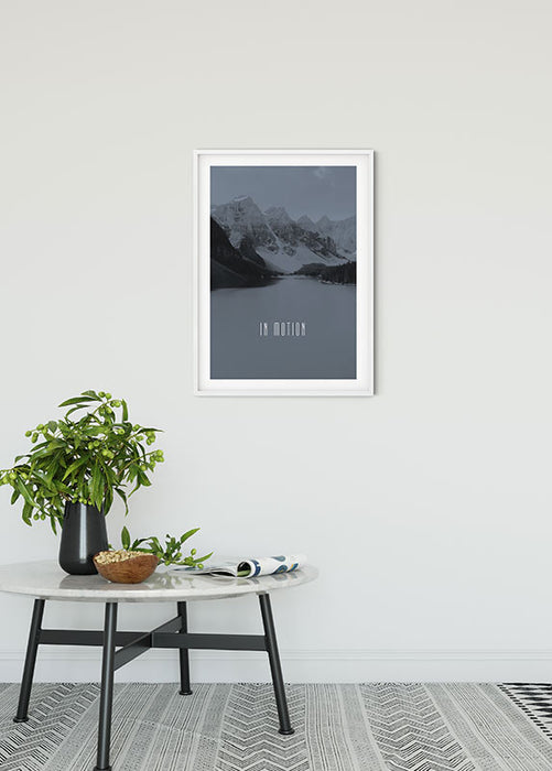 Komar NEU | Wandbild - Word Lake In Motion Steel - Größe 30 x 40 cm