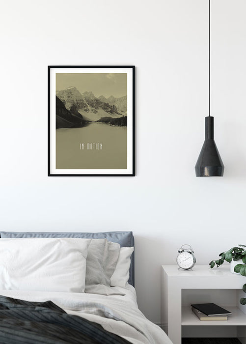 Komar NEU | Wandbild - Word Lake In Motion Sand - Größe 50 x 70 cm