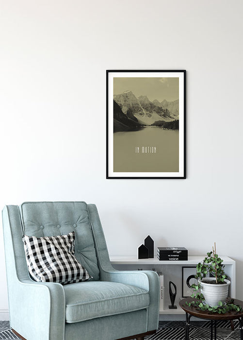 Komar NEU | Wandbild - Word Lake In Motion Sand - Größe 30 x 40 cm