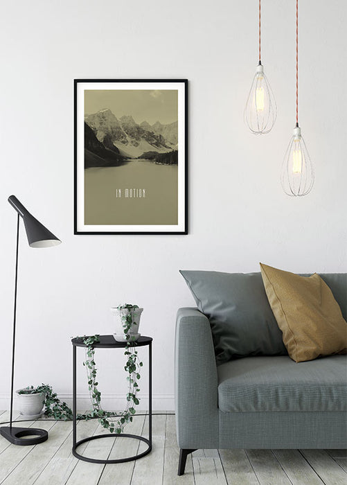 Komar NEU | Wandbild - Word Lake In Motion Sand - Größe 50 x 70 cm